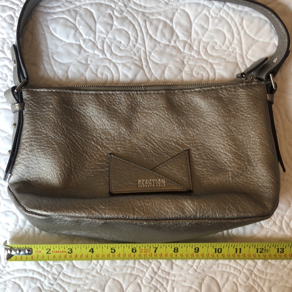 Kenneth Cole Reaction Silver Purse - Picture 3 of 10